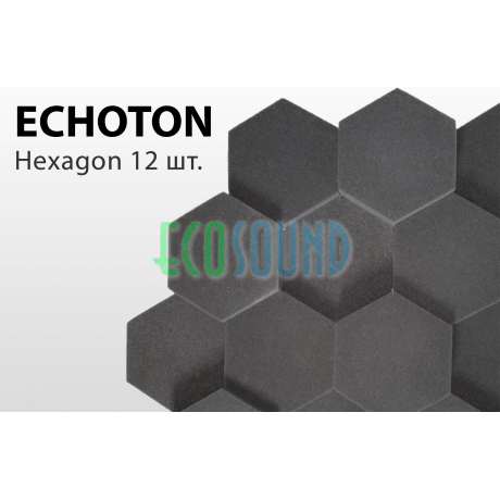Акустический поролон ECHOTON Hexagon (12шт) 315-2800 Hz