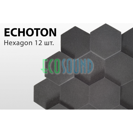 Акустический поролон ECHOTON Hexagon (12шт) 315-2800 Hz ( цвета в ассортименте ) 