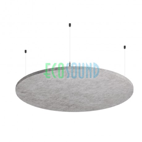 Панель подвесная акустическая декоративная тип ОБЛАКО FLYFELT модель ПОДВЕСНОЙ КРУГ ДВОЙНОЙ ПОЛЫЙ D1100 Ш 40 12мм