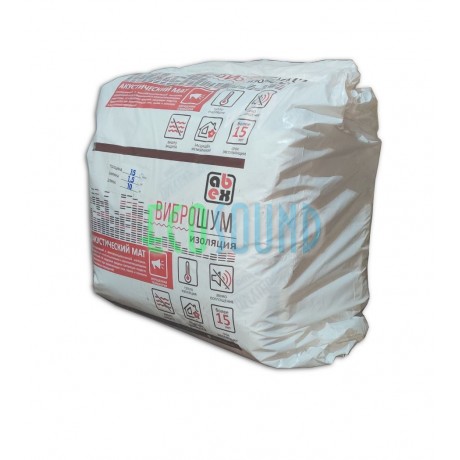 АБЭКС ВиброШум акустический мат (1,5м х 10м х 15мм (15 м2) АБЭКС ВиброШум акустический мат (1,5м х 10м х 15мм (15 м2)