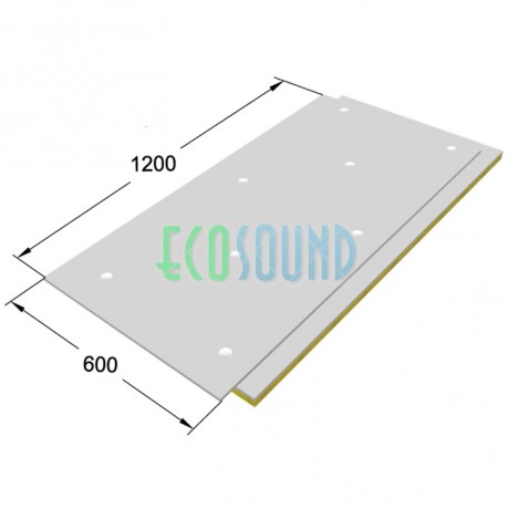 Звукоизоляционная Панель SoundGuard Gipslock 120 1200х600х120 мм с крепежом