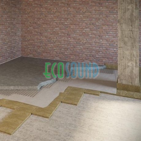 Звукоизоляция пола с применением Шумостоп-С2, К2 (2 слоя)