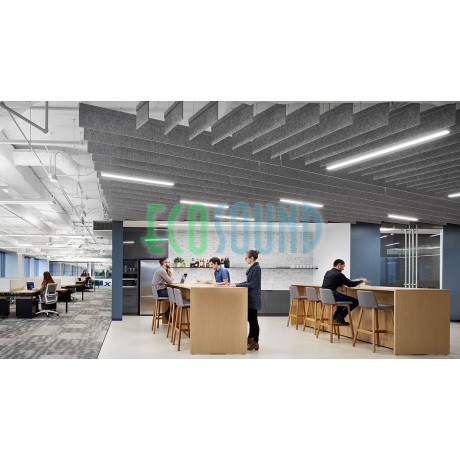 Панель подвесная акустическая декоративная тип БАФФЛ FLYFELT МОНО 1200*300*12мм