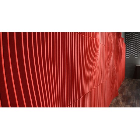 Акустическая стеновая панель 3D Волна ( цвета в ассортименте )  600х600 сегмент А , В , С 