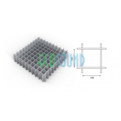 Сетка арматурная 100х100мм (2х1м) d=4мм