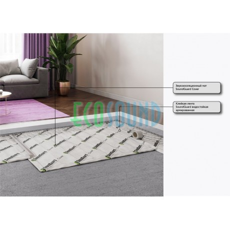 Система звукоизоляции пола под стяжку "ОПТИМА"