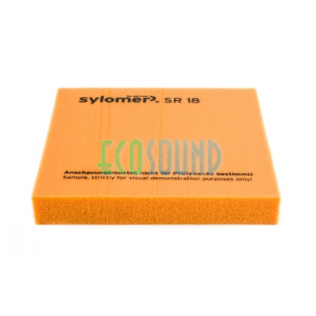 Sylomer SR 18 | оранжевый | лист 1200 х 1500 х 25 мм  Sylomer SR 18 | оранжевый | лист 1200 х 1500 х 25 мм