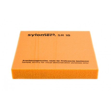 Sylomer SR 18, оранжевый, лист 1200 х 1500 х 12,5 мм