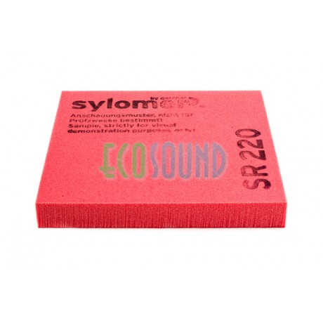 Sylomer SR 220 | красный |  лист 1200 х 1500 х 25 мм Sylomer SR 220 | красный |  лист 1200 х 1500 х 25 мм