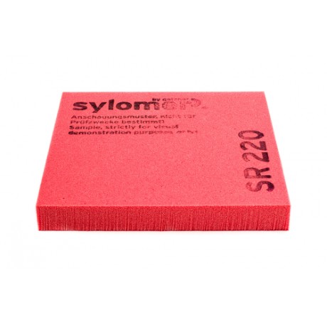 Sylomer SR 220 | красный |  лист 1200 х 1500 х 25 мм