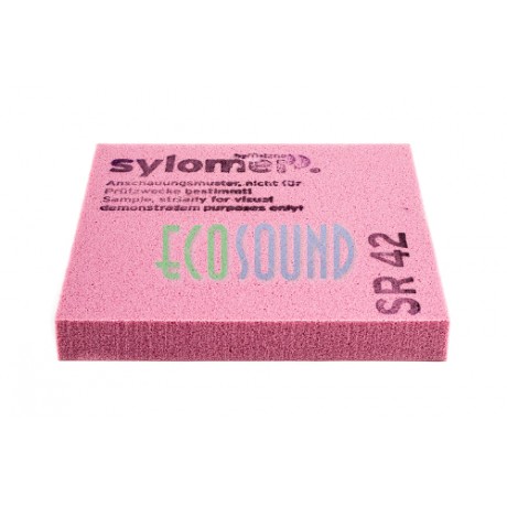 Sylomer SR 42 | розовый | лист 1200 х 1500 х 25 мм