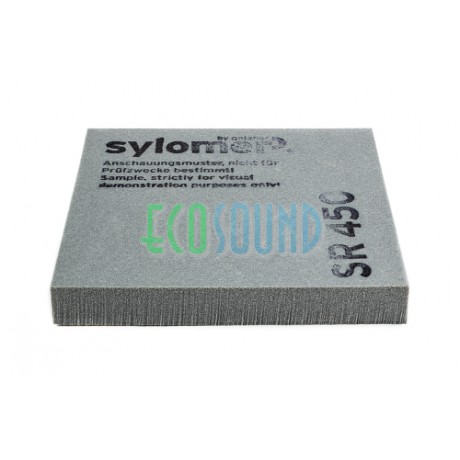 Sylomer SR 450 |  серый |  лист 1200 х 1500 х 12,5 мм  Sylomer SR 450 |  серый |  лист 1200 х 1500 х 12,5 мм