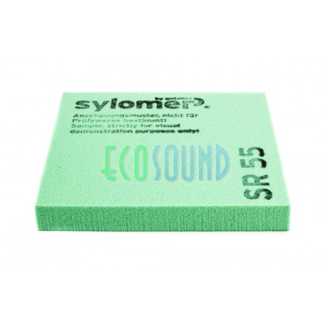 Sylomer SR 55 | зеленый | лист 1200 х 1500 х 12,5 мм  Sylomer SR 55 | зеленый | лист 1200 х 1500 х 12,5 мм