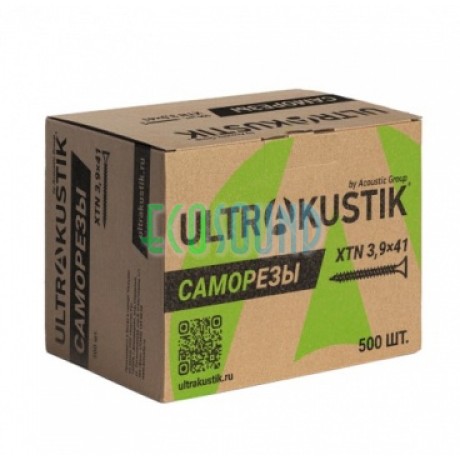 Саморез Ультракустик, XTN 3,9x41, обратная резьба,  500шт./упак
