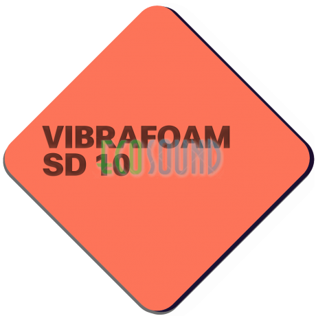 Вибрафом (Vibrafoam)  SD 10 , красный , (2 м х 0,5 м )  Вибрафом (Vibrafoam)  SD 10 , красный , (2 м х 0,5 м )