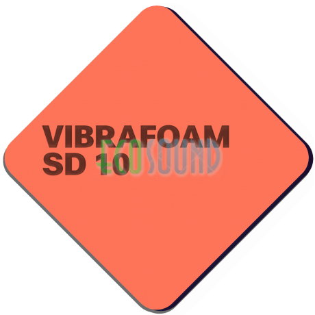 Вибрафом (Vibrafoam)  SD 10 , красный , (2 м х 0,5 м ) 
