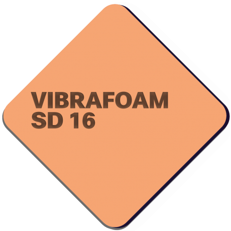 Вибрафом (Vibrafoam)  SD 16 розовый ( 2м х 0,5м x 25 мм ) 1м2