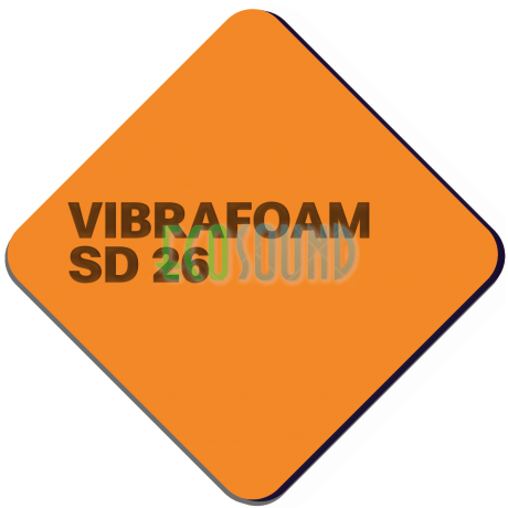 Вибрафом (Vibrafoam) SD 26 оранжевый (2м х 0,5м x 12,5 мм) 1м2