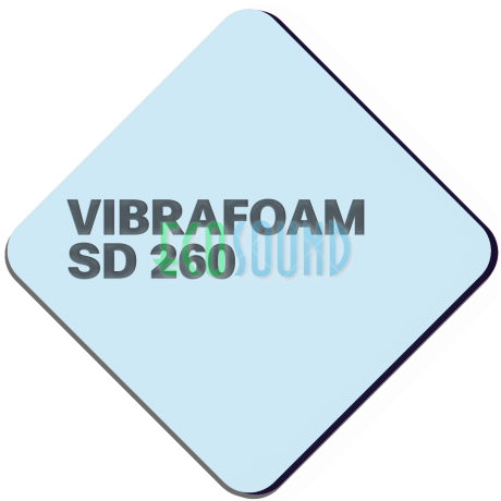 Вибрафом (Vibrafoam) SD 260 сине-зеленый ( 2м х 0,5м x 12,5 мм) 1м2