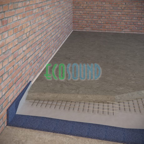 Звукоизоляция пола с применением Шумопласт