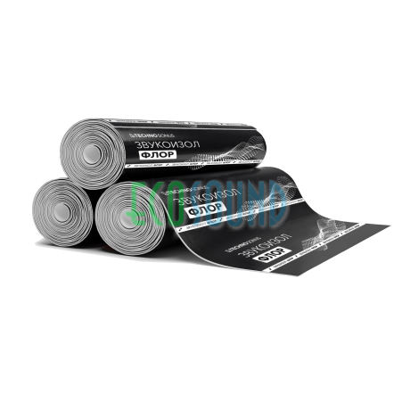 Полотно для гидро-звукоизоляции Звукоизол Флор (10м х 1м х 4,5мм) 10м2 МОРОЗОСТОЙКИЙ Полотно для гидро-звукоизоляции Звукоизол Флор (10м х 1м х 4,5мм) 10м2 МОРОЗОСТОЙКИЙ